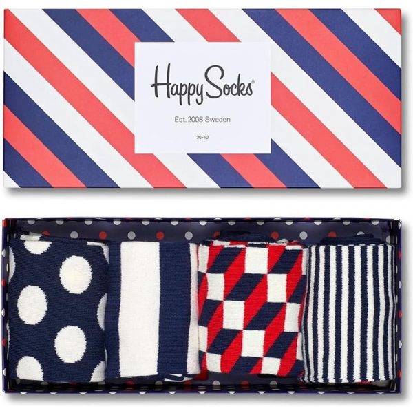 Happy Socks Classic Navy Giftbox - King of Socks