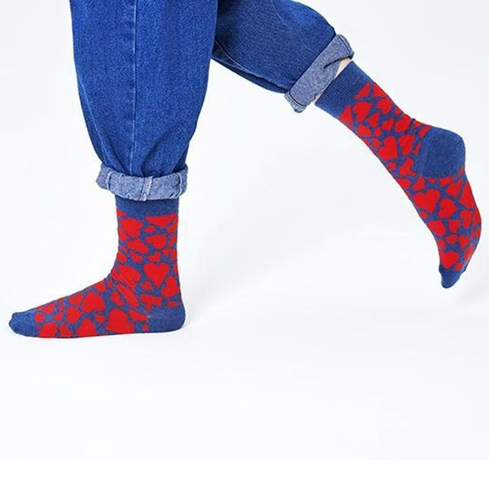 Barmhartig Federaal kapok Happy Socks Heart Blauw Dames | Morgen bezorgd! NU 6,95